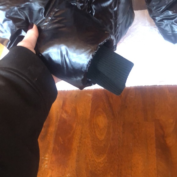 Rampage Shiny Faux Fur Puffer Jacket - Picture 5 of 12